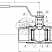 Кран цельносварной полнопроходной муфтовый Dn20 Pn10 12Х18Н10Т 10нж9пм