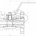 Кран шаровой разборный трехсоставной фланцевый Dn32 Pn160 Ст. 20 11с45п