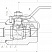 Кран шаровой разборный двухсоставной муфтовый Dn20 Pn63 12Х18Н10Т 11нж45п