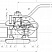 Кран шаровой разборный трехсоставной муфтовый Dn 10 Pn 160 09Г2С 11лс45п